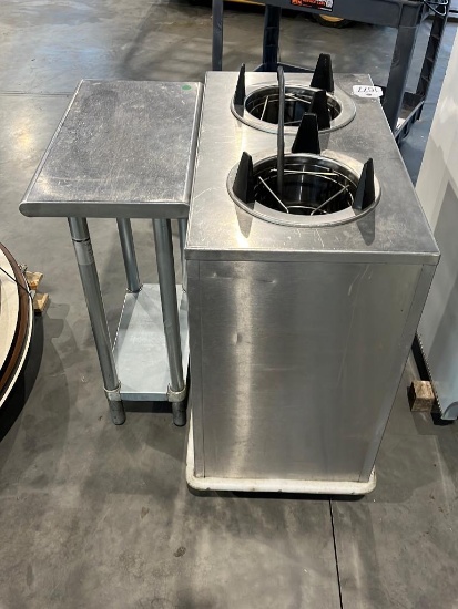 Stainless Steel Plate Warmer & Stand