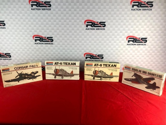 (4) Monogram 1/48'' Scale Model Planes