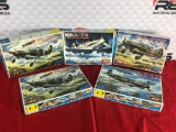 (5) ICM 1:48 Scale Model Planes