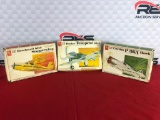 (3) AMT 1:48 Scale Model Planes