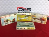 (4) Hasegawa 1:72 Scale Model Planes