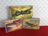 (3) Matchbox 1:72 Scale Model Planes
