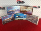 (5) Mini Craft 1:144 Scale Model Planes