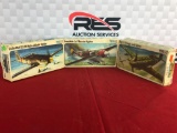 (3) Frog 1:72 Scale Model Planes