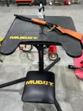 Muddy Shooting Bench & Daisy Red Rider BB Gun