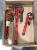 (4) Rigid Pipe Wrenches