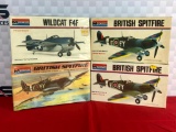 (4) Monogram 1:48 Scale Model Planes