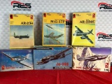 (6) Hobby Craft 1:48 Scale Model Planes
