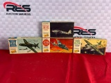 (4) Lindberg 1:72 Scale Model Planes