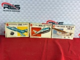 (3) AMT 1:48 Scale Model Planes
