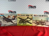 (3) Monogram 1:48 Scale Model Planes