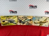 (3) Revell 1:32 Scale Model Planes