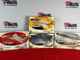 (4) Revell 1:48 Scale Model Planes