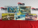 (5) Esci Ertl 1:72 Scale Model Planes