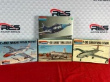 (4) Monogram 1:48 Scale Model Planes