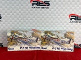 (2) Revell P-51D 1:48 Scale Model Planes