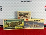 (3) UPC 1:72 Scale Model Planes