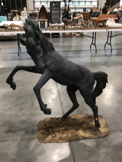 54" Bronze Stallion Horse Statue