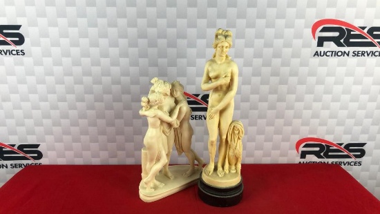 11" &15" Clay Statues