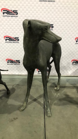 31" Bronze Greyhound Statue