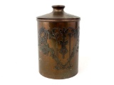 Silver Crest Copper Urn