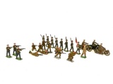 (21) Britain LTD Diecast Soldiers & (3) Diecast Motorcyclists