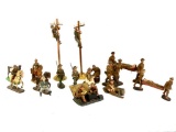 Assorted Eastolin Pre WWII Composition Hand Painted Soldiers