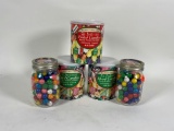 (2) Double Bubble Gum Jars & (3) Hard Candy Jars