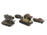 (6) Plastic WWII Era Military Vehicle Models