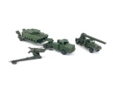 Dinky Tank Transporter, Centurion Tank, Missal Servicing Platform & Obusier Ade Gun