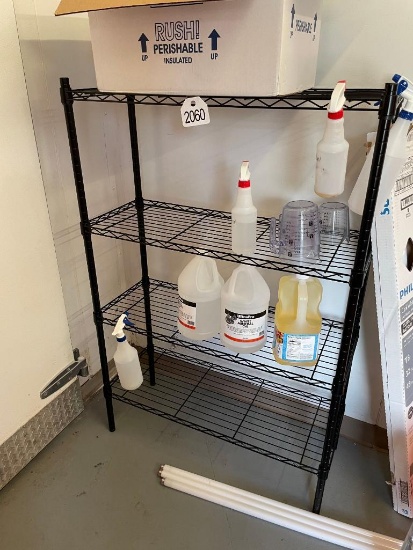 14"x36"x54" 4-Tier Shelf & Contents