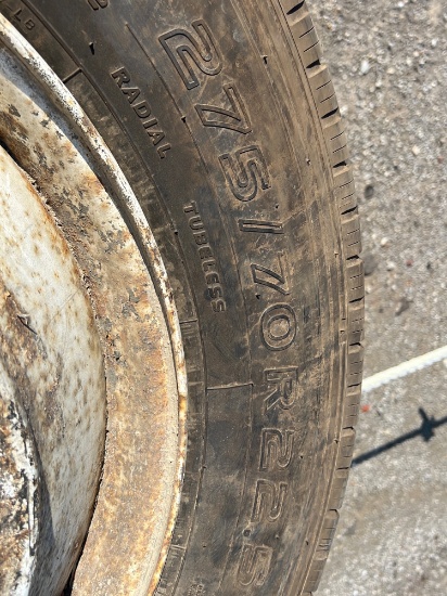"ABSOLUTE" (6) 275/70R22.5 Tires