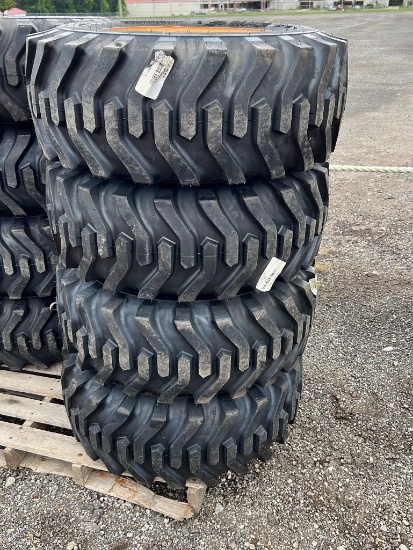 4-New 12-16.5 Tires for Case Skid Steer