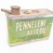 1920's Pennelene Auto Oil 1/2 Gallon Solder Seamed Tin