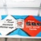 1950s Amoco 586 Piston Valve Oil Canvas Station Banner