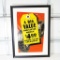1930s Goodyear Speedway $4.00 Tires Framed Service Station Poster