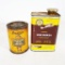 Enarco Pressure Grease Can And 1930s Spar Varnish Tin