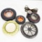 (5) 1920s-1930s Tire-Shaped Promotional Ashtrays