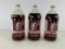(3) Pist-N-Lube Quart Oil Bottles
