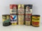(8) Assorted 1Qt Oil Cans
