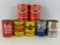 (7) Assorted 1Qt Oil Cans