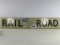 48''x9'' Rail Road Sign