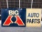 44.5''x97.5'' Big A Auto Parts Fiberglass Sign