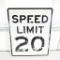 Speed Limit 20 Metal Highway Road Sign