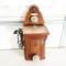 1920s Dutch Made Hand-Crank Wooden Telephone