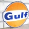 1960s Gulf Oil 6' Single-Sided Service Station Sign