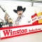 1981 Winston Rodeo Service Single-Sided Tin Sign With Prca Logo
