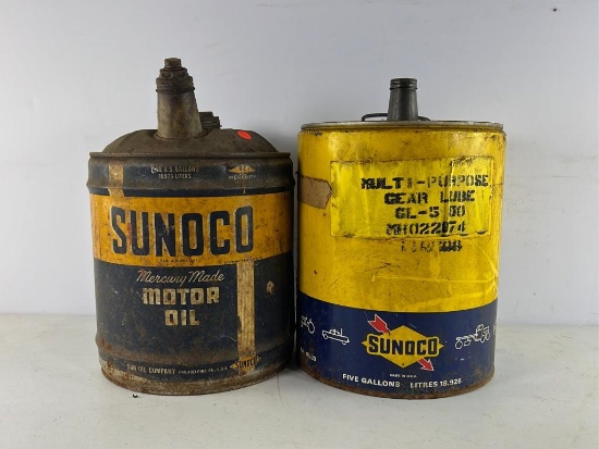 (2) 5Gal Sunoco Cans