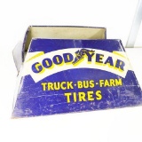 1940's Goodyear Truck-Bus-Farm Tires Metal Display Stand