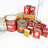 Approx. (20) 1930's-50's Tobacco Tins For Prince Albert, Plow Boy, Phillip Morris, Liberty, Velvet &